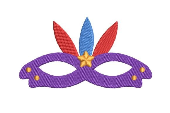Colorful Feathered Masquerade Mask Embroidery Review