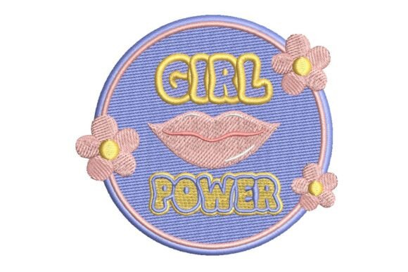 Girl Power Lips and Flowers Embroidery Design Review