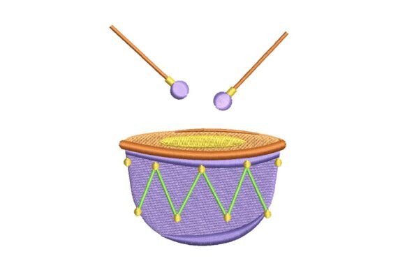 Mardi Gras Drum Embroidery Design Review
