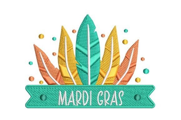 Mardi Gras Feather Banner Embroidery Review