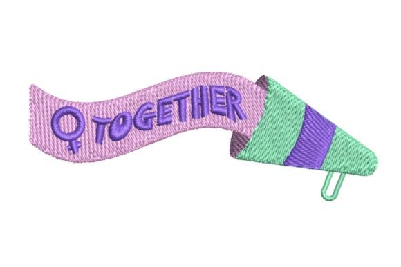 TOGETHER Female Empowerment Megaphone Banner Review
