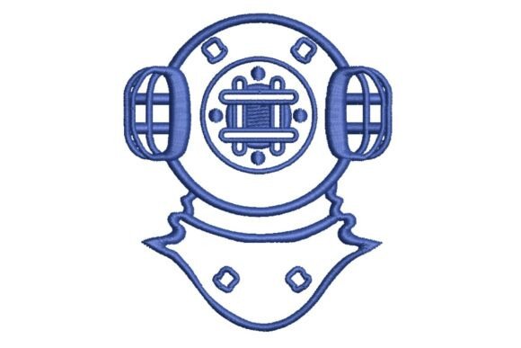 Vintage Scuba Diving Helmet Embroidery Design Review