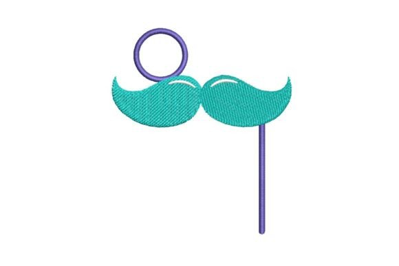 Whimsical Moustache on a Stick Embroidery Review